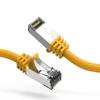 0.5ft (0.2M) Cat.8 S/FTP Ethernet Network Cable 26AWG 0.5 Feet (0.2 Meters) Gigabit LAN Network Cable RJ45 High Speed Patch Cable, Yellow (10 Pack) view 1