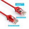 10ft (3M) Cat.6 28AWG Slim Ethernet Network Cable 10 Feet (3 Meters) Gigabit LAN Network Cable RJ45 High Speed Patch Cable, Red (4 Pack) view 4