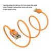 1.5ft (0.5M) Cat.6 28AWG Slim Ethernet Network Cable 1.5 Feet (0.5 Meters) Gigabit LAN Network Cable RJ45 High Speed Patch Cable, Orange view 3