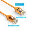 1.5ft (0.5M) Cat.6 28AWG Slim Ethernet Network Cable 1.5 Feet (0.5 Meters) Gigabit LAN Network Cable RJ45 High Speed Patch Cable, Orange view 4