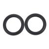 ADUCI 2PCS 5.25 INCH 118MM Speaker Rubber Surround Side Repair Parts Loudspeaker Repairment Folding Edge DIY view 1