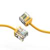 0.5ft (0.2M) Cat6A UTP Super-Slim Ethernet Network Cable 32AWG 0.5 Feet (0.2 Meters) Gigabit LAN Network Cable RJ45 High Speed Patch Cable, Yellow (3 Pack) view 1
