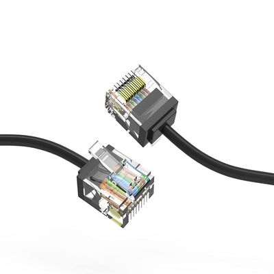 10ft (3M) Cat6A UTP Super-Slim Ethernet Network Cable 32AWG 10 Feet (3 Meters) Gigabit LAN Network Cable RJ45 High Speed Patch Cable, Black