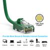 0.5ft (0.2M) Cat.6 28AWG Slim Ethernet Network Cable 0.5 Feet (0.2 Meters) Gigabit LAN Network Cable RJ45 High Speed Patch Cable, Green view 2