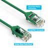 0.5ft (0.2M) Cat.6 28AWG Slim Ethernet Network Cable 0.5 Feet (0.2 Meters) Gigabit LAN Network Cable RJ45 High Speed Patch Cable, Green view 4