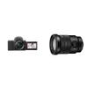 Sony Alpha ZV-E10 - APS-C Interchangeable Lens Mirrorless Vlog Camera - Black + Sony SELP18105G E PZ 18-105mm F4 G OSS, Black view 1