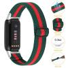 Moran Elastic Band Compatible with Fitbit Luxe Adjustable Nylon Sport Replacement Stretchy Breathable Loop Watch Strap Soft Wristbands for Women Men view 3