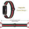 Moran Elastic Band Compatible with Fitbit Luxe Adjustable Nylon Sport Replacement Stretchy Breathable Loop Watch Strap Soft Wristbands for Women Men view 4