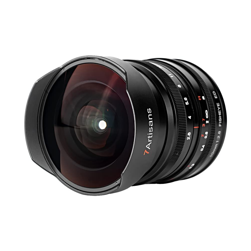 7artisans 10mm F2.8 Full Frame Ultra Wide Angle Fisheye Lens 178Manual Focus for Canon R Mount Mirrorless Cameras EOS R/EOS R3/EOS RP/EOS R5/EOS R6