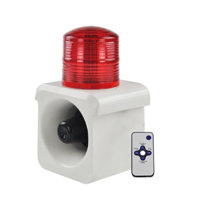 Industrial Sound Light Alarm Outdoor Alarm Siren Rechargeable Alarm Sound Alarm Strobe Light with Infrared Remote 120dB