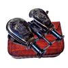 SIFAAT WORLD Antique Brass Binoculars  Vintage Collectible for Bird Watching, Hunting & Nautical Dcor  R&J Beck Ltd London 1857 Replica with Leather Case (Black) view 3