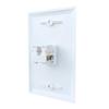 BOPLAT 2-Pack 1 Port CAT6 Ethernet Punch Down Wall Plate with Tool - 90 Degree Cat 6 RJ45 Jack Punchdown Cover Plate for CAT7/CAT6 Network Cable - White view 2