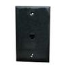 BOPLAT Phone Jack Wall Plate Black - 1 Port CAT3 RJ11/12 Telephone Cable Landline Outlet Cover Plate for Phone Line view 1
