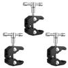 3 Pack Super Clamp with 1/4 and 3/8 Thread Camera Clamp Mount, Super Crab Clamp Rod Magic Arm Clamp Clip for Cameras, Rods, Lights, Hooks, Shelves, Cross Bars, etc view 1