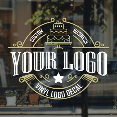 Custom Business Logo Decal for Walls & Windows, Personalize & Build Your Brand with Durable, Weather-Resistant, Waterproof Custom Stickers for Business Commercial Advertising, Home, Office & Corporate