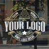 Custom Business Logo Decal for Walls & Windows, Personalize & Build Your Brand with Durable, Weather-Resistant, Waterproof Custom Stickers for Business Commercial Advertising, Home, Office & Corporate view 1