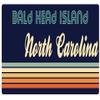 Bald Head Island North Carolina 2.5 x 1.25-Inch Vinyl Decal Sticker Retro Design view 1