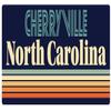 Cherryville North Carolina 2.5 x 1.25-Inch Vinyl Decal Sticker Retro Design view 1