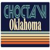Choctaw Oklahoma 2.5 x 1.25-Inch Vinyl Decal Sticker Retro Design view 1