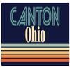 Canton Ohio 2.5 x 1.25-Inch Vinyl Decal Sticker Retro Design view 1