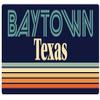 Baytown Texas 2.5 x 1.25-Inch Vinyl Decal Sticker Retro Design view 1