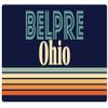 Belpre Ohio 2.5 x 1.25-Inch Vinyl Decal Sticker Retro Design view 1