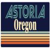 Astoria Oregon 2.5 x 1.25-Inch Vinyl Decal Sticker Retro Design view 1