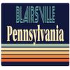 Blairsville Pennsylvania 2.5 x 1.25-Inch Vinyl Decal Sticker Retro Design view 1