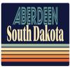 Aberdeen South Dakota 2.5 x 1.25-Inch Vinyl Decal Sticker Retro Design view 1