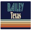 Bailey Texas 2.5 x 1.25-Inch Vinyl Decal Sticker Retro Design view 1