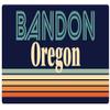 Bandon Oregon 2.5 x 1.25-Inch Vinyl Decal Sticker Retro Design view 1