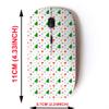 2.4G Wireless Mouse with Cute Pattern Design for All Laptops and Desktops with Nano Receiver - Christmas Trees Snowflakes view 2