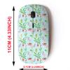 2.4G Wireless Mouse with Cute Pattern Design for All Laptops and Desktops with Nano Receiver - Christmas Tropical Plants view 2