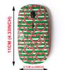 2.4G Wireless Mouse with Cute Pattern Design for All Laptops and Desktops with Nano Receiver - Cane Christmas view 2
