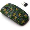 2.4G Wireless Mouse with Cute Pattern Design for All Laptops and Desktops with Nano Receiver - Christmas fir Tree view 1