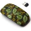 2.4G Wireless Mouse with Cute Pattern Design for All Laptops and Desktops with Nano Receiver - Exotic Tropical Plants view 1