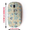2.4G Wireless Mouse with Cute Pattern Design for All Laptops and Desktops with Nano Receiver - Christmas Holly Twigs Mistletoe view 2