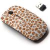 2.4G Wireless Mouse with Cute Pattern Design for All Laptops and Desktops with Nano Receiver - Christmas Gingerbread Cookie view 1