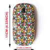 2.4G Wireless Mouse with Cute Pattern Design for All Laptops and Desktops with Nano Receiver - Christmas Holiday Decoration view 2