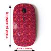 2.4G Wireless Mouse with Cute Pattern Design for All Laptops and Desktops with Nano Receiver - Christmas Tree Holly view 2