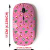2.4G Wireless Mouse with Cute Pattern Design for All Laptops and Desktops with Nano Receiver - Christmas Winter Holiday Wallpaper view 2