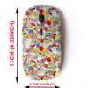 2.4G Wireless Mouse with Cute Pattern Design for All Laptops and Desktops with Nano Receiver - Christmas Xmas Colorful view 2