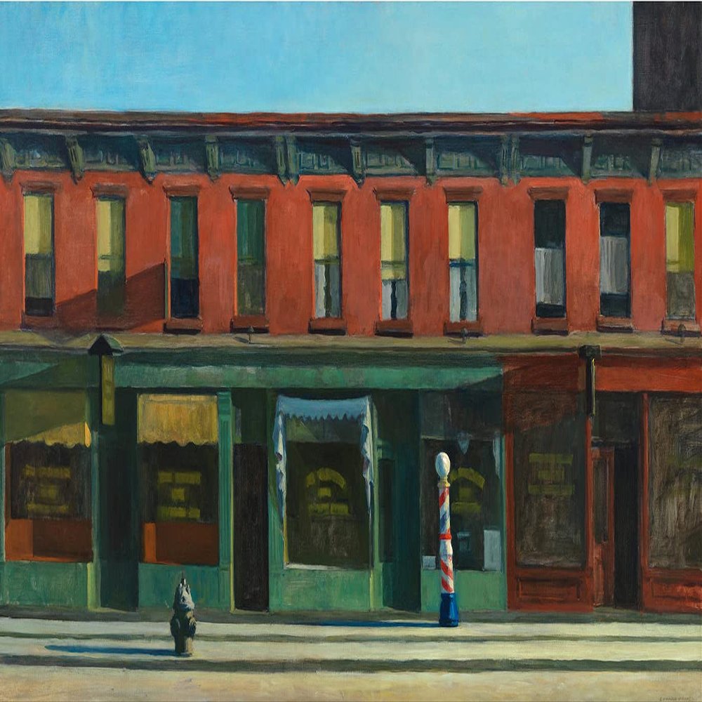 Early Sunday Morning : 1930 : Edward Hopper : Archival Quality Art Print