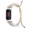 Fit for Fitbit Luxe/Luxe SE Bands Women Men, Adjustable Woven Feminine Bracelet Straps Replacement Watch Band Wristbands for Fitbit Luxe Special Edition Fitness Tracker (Apricot) view 1