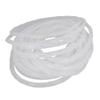 Bettomshin 3Pcs 26.5 Feet PE Spiral Cable Wrap, Wire Cord Covers for TV Computer Electrical Organizer, Tangle Stop and Detangler White view 1