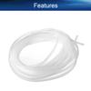 Bettomshin 1Pcs 40 Feet PE Spiral Cable Wrap, Wire Cord Covers for TV Computer Electrical Wire Organizer, Tangle Stop and Detangler White view 3