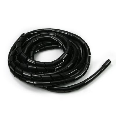 Bettomshin 1Pcs 16.5 Feet PE Spiral Cable Wrap, Wire Cord Covers for TV Computer Electrical Wire Organizer, Tangle Stop and Detangler Black