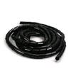 Bettomshin 1Pcs 16.5 Feet PE Spiral Cable Wrap, Wire Cord Covers for TV Computer Electrical Wire Organizer, Tangle Stop and Detangler Black view 4