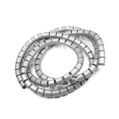 Bettomshin 1Pcs 3.3 Feet PE Spiral Cable Wrap, Wire Cord Covers for TV Computer Electrical Wire Organizer, Tangle Stop and Detangler Gray