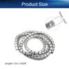 Bettomshin 1Pcs 3.3 Feet PE Spiral Cable Wrap, Wire Cord Covers for TV Computer Electrical Wire Organizer, Tangle Stop and Detangler Gray view 2